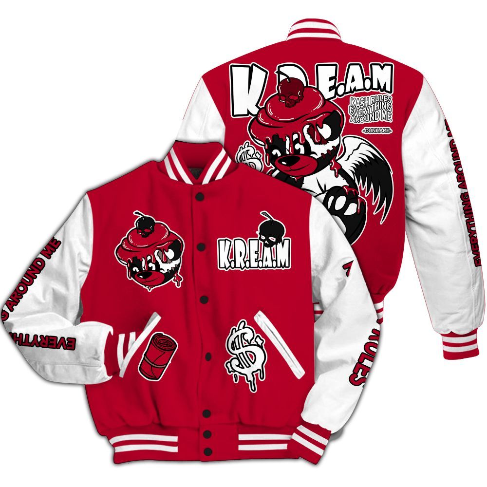 Varsity Jacket To Match Retro Chicago 2s - Loot Bear All Over Print