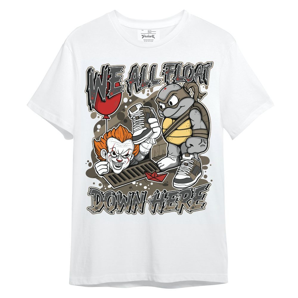Shirt To Match Olive 9s - We All Float Down Halloween Graphic Unisex Shirt