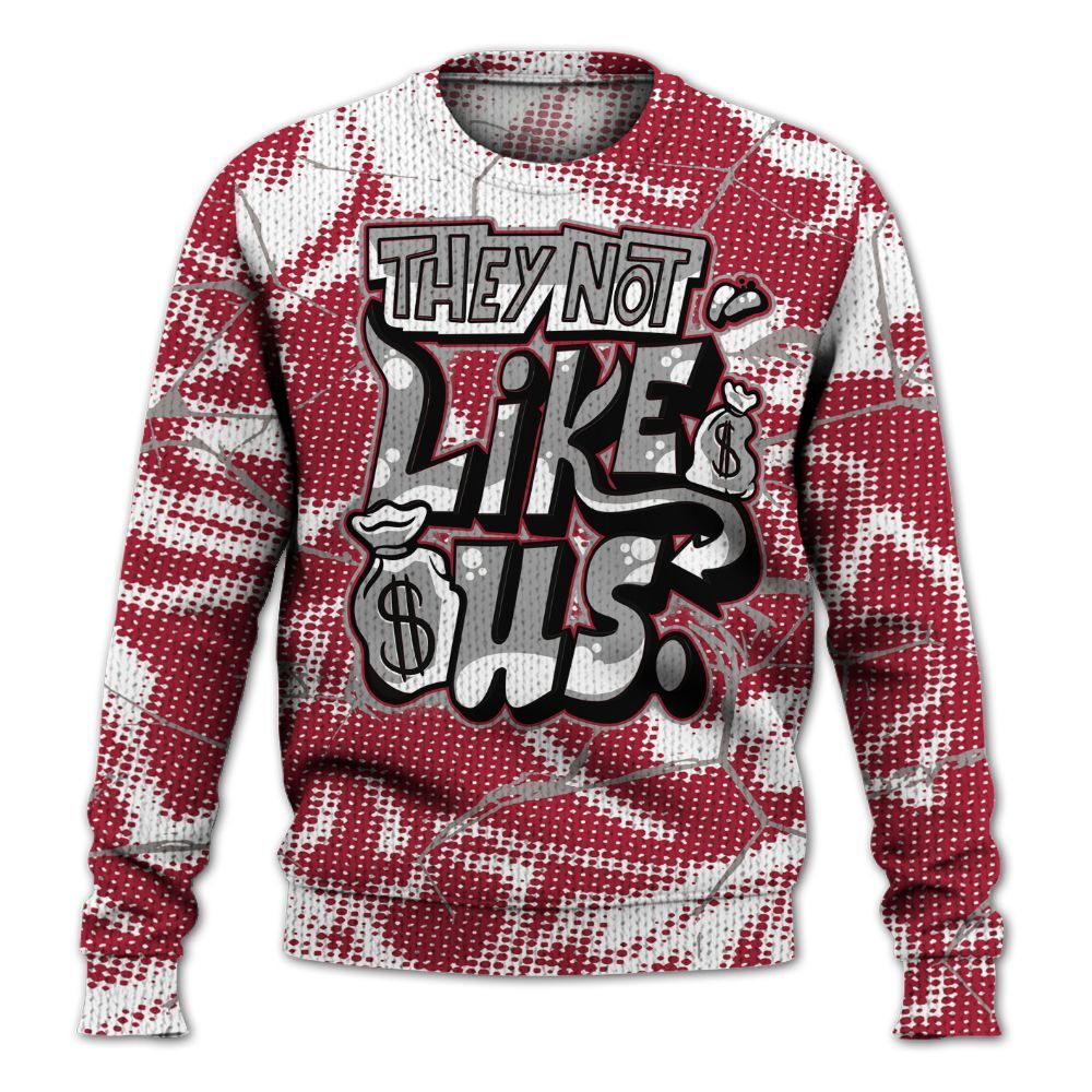 Knitted Sweater To Match High OG Chicago Shadow 1s - Dislike Us Graphic