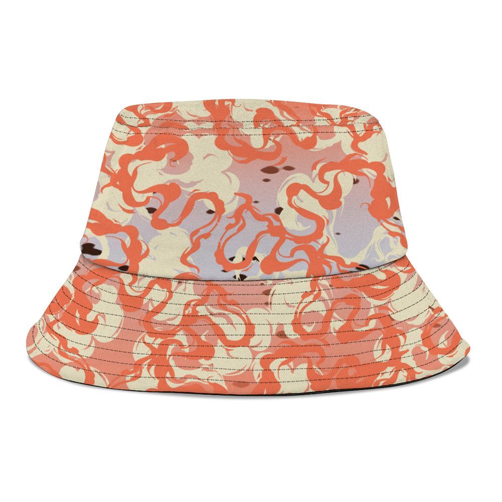 Bucket Hat To Match DJ Khaled Crimson Bliss 5s - Color Smoke Graphic