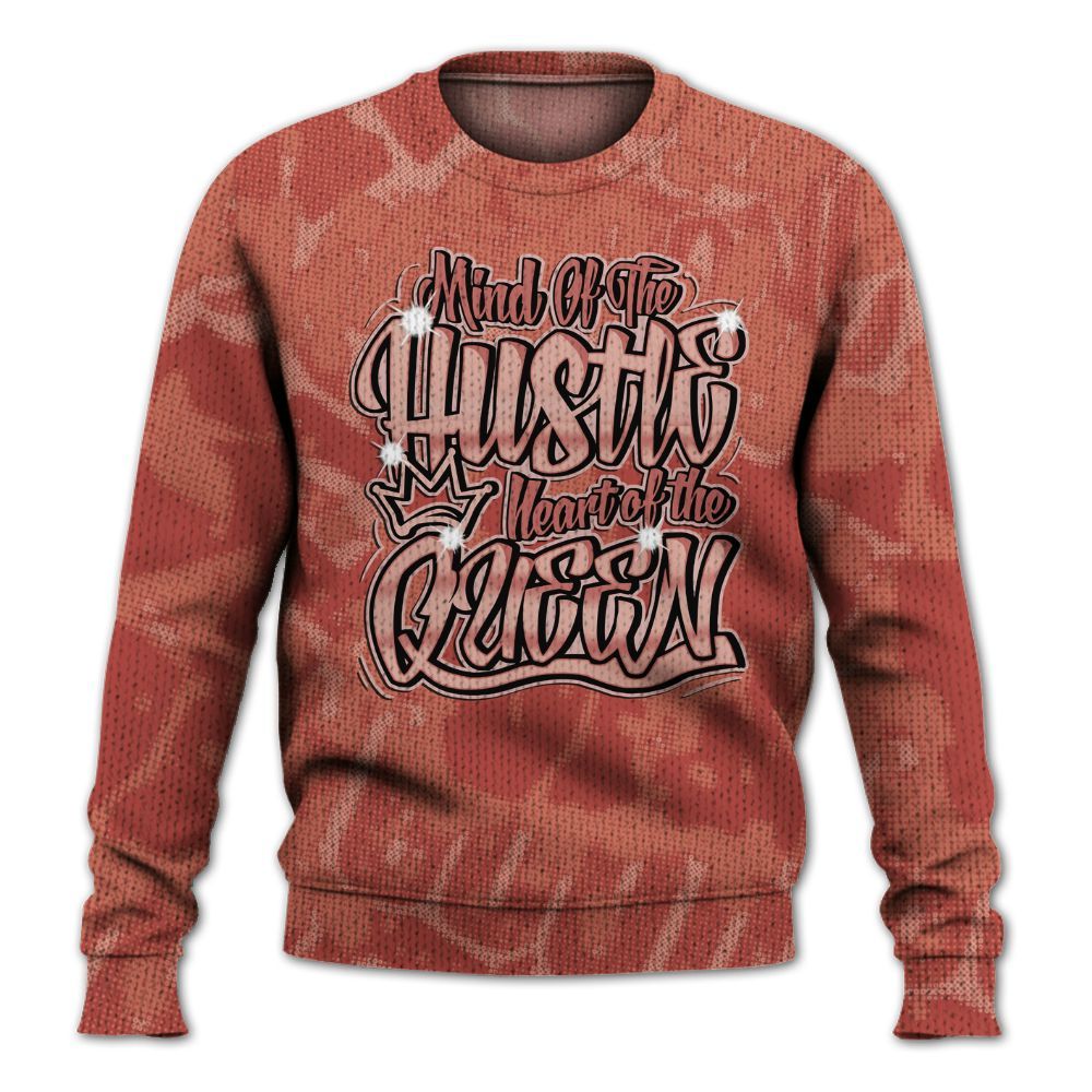 Knitted Sweater To Match Dune Red 13s - Hustles Heart Queens Street