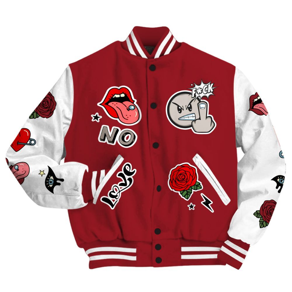 Varsity Jacket To Match High Black Toe Reimagined 1s - FK Around Find Out All Over Print