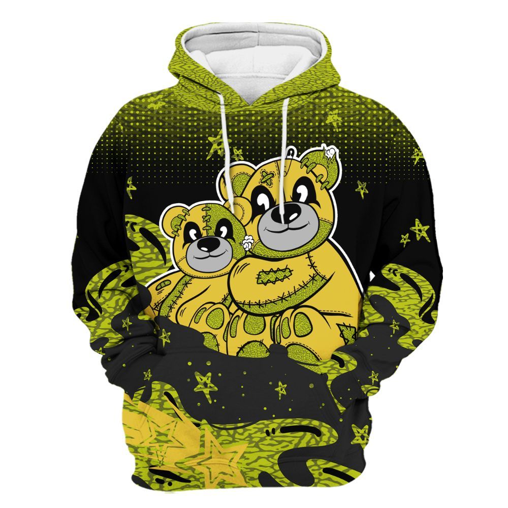 Hoodie To Match Dunk Low QS Halloween Skull - Sincere Fondness Bear Stars All Over Print