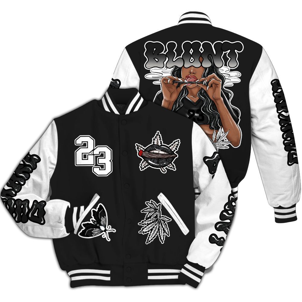 Varsity Jacket To Match Black Cat 3s - Bluntz Unique All Over Print