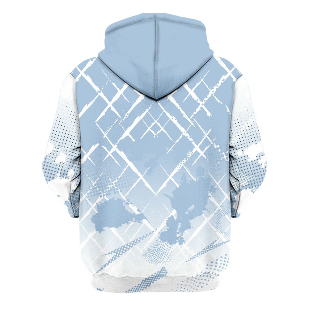 Hoodie To Match High University Blue 1s - Halftone Stand Business Dripping All Over Print