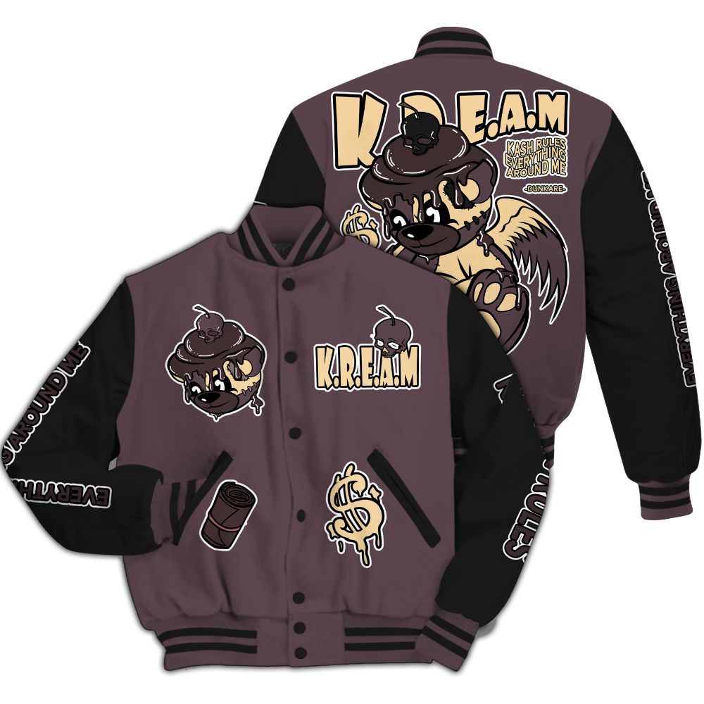 Varsity Jacket To Match AMM Black 3s - Loot Bear All Over Print