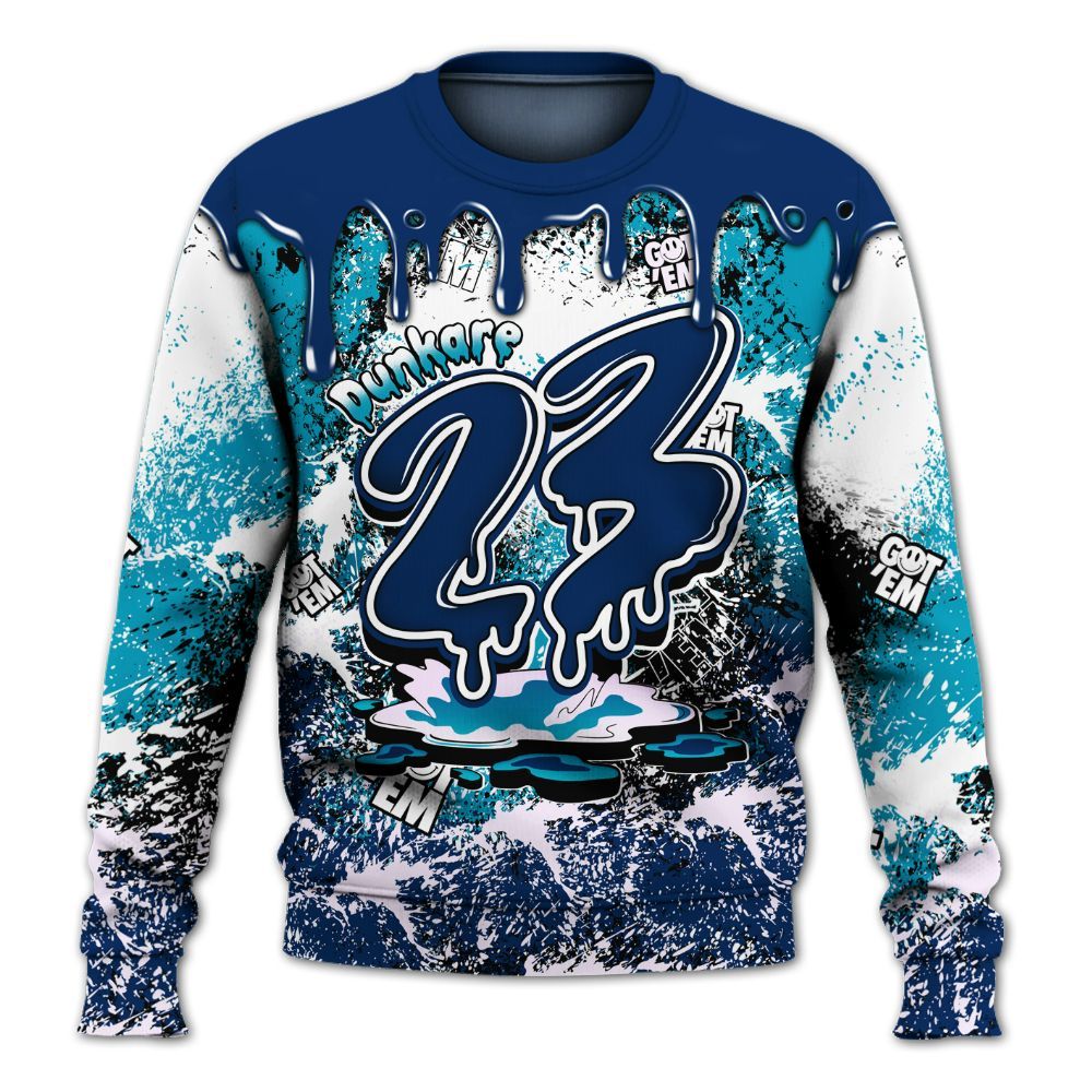 Sweatshirt To Match Kobe 5 X-Ray - Dripping 23 Drip All Over Print
