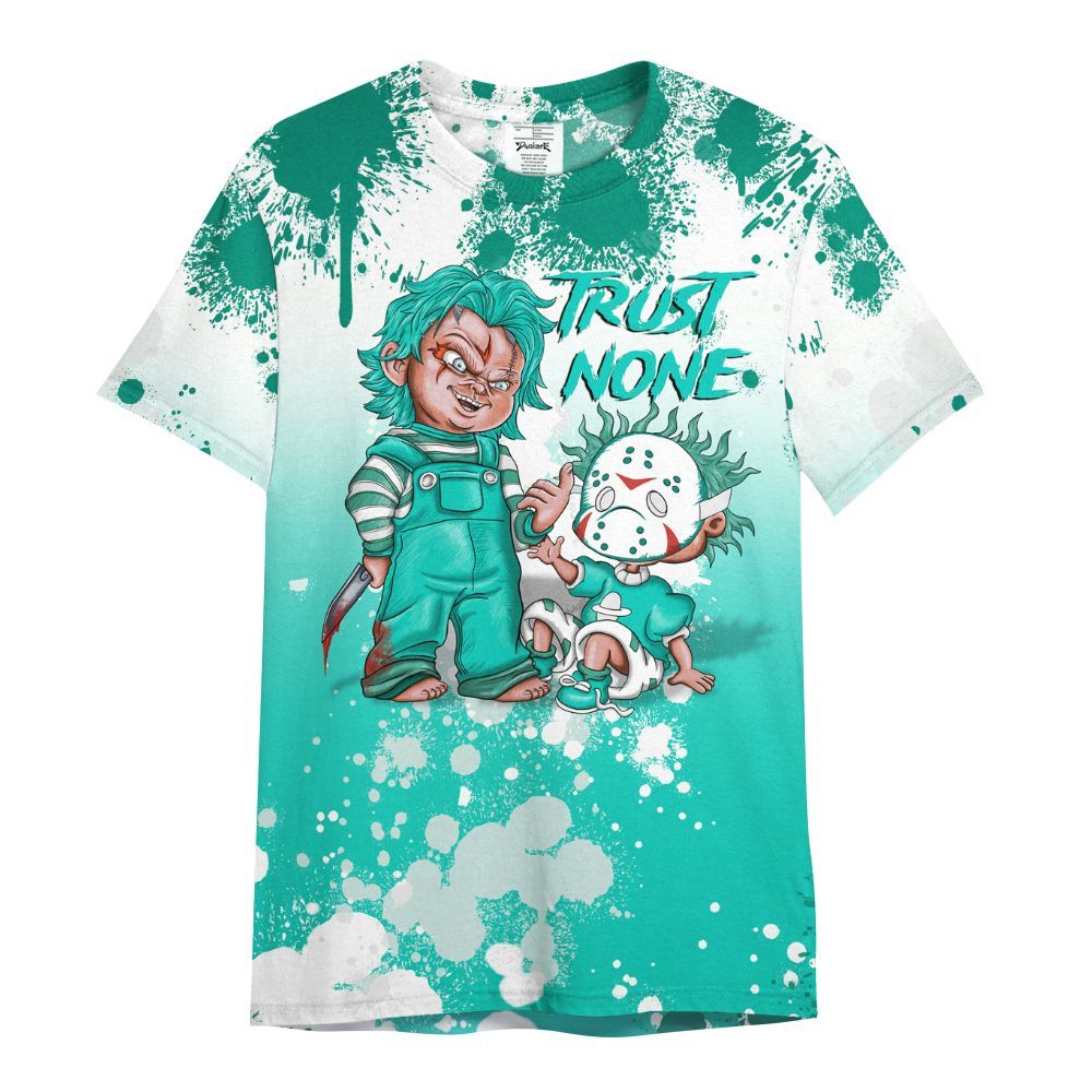 Shirt To Match Dunk Low Clear Jade - Trust No One Scary All Over Print