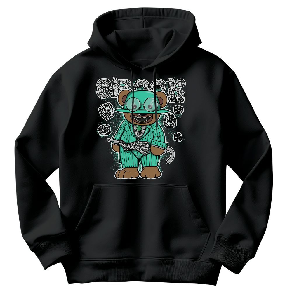 Sweatshirt To Match Black Green Glow 3s - Swindler Bear Graphic