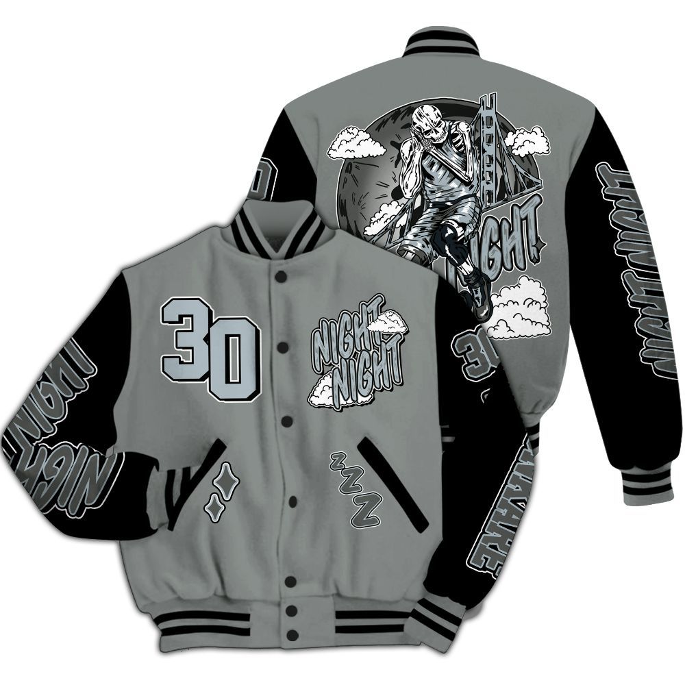Varsity Jacket To Match Retro Georgetown 6s - Seeya Skeleton All Over Print