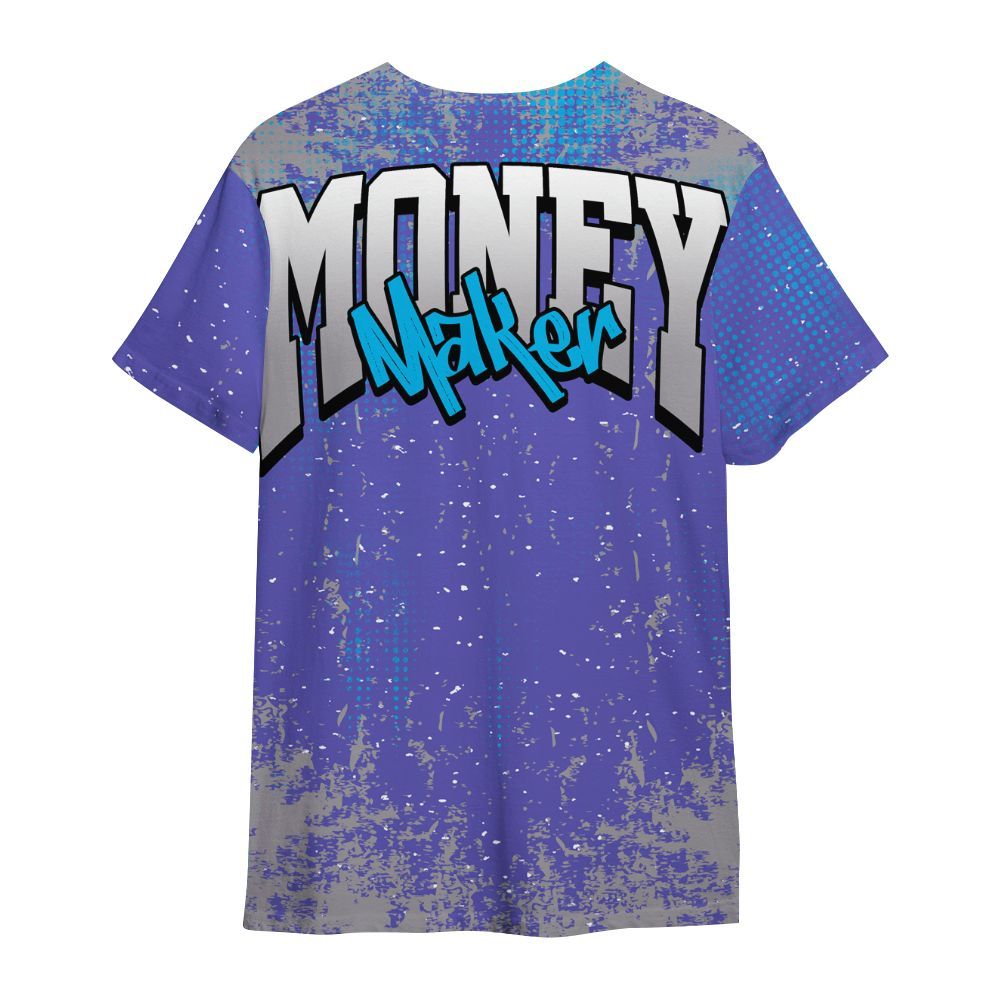 Shirt To Match Retro Aqua 8s - Move In Silence Money All Over Print