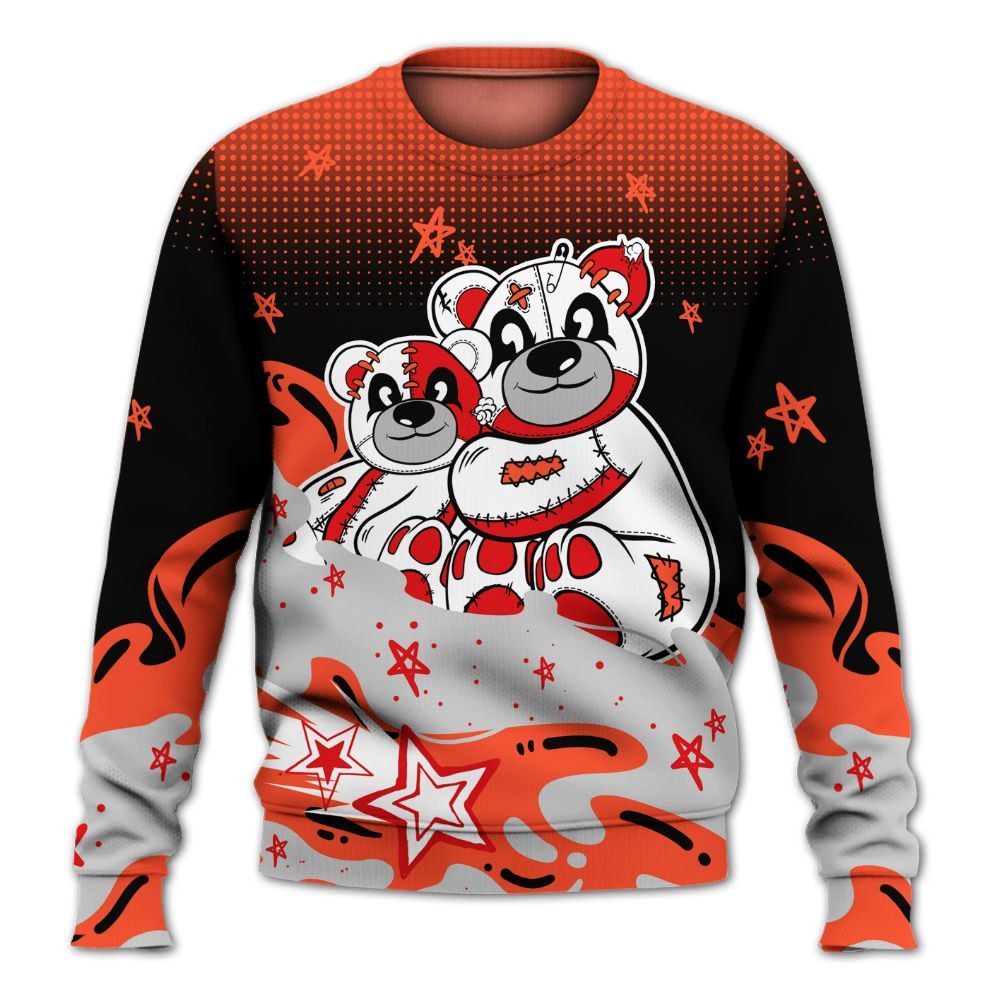 Sweatshirt To Match Air Max 1 86 Cosmic Clay - Sincere Fondness Bear Stars All Over Print