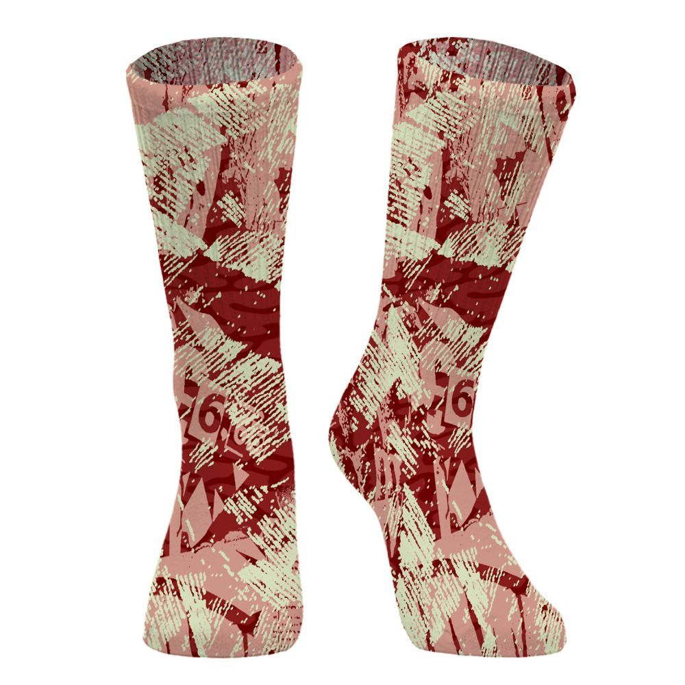 Sock To Match Valentines Day 3s - Grunge Pattern Graphic