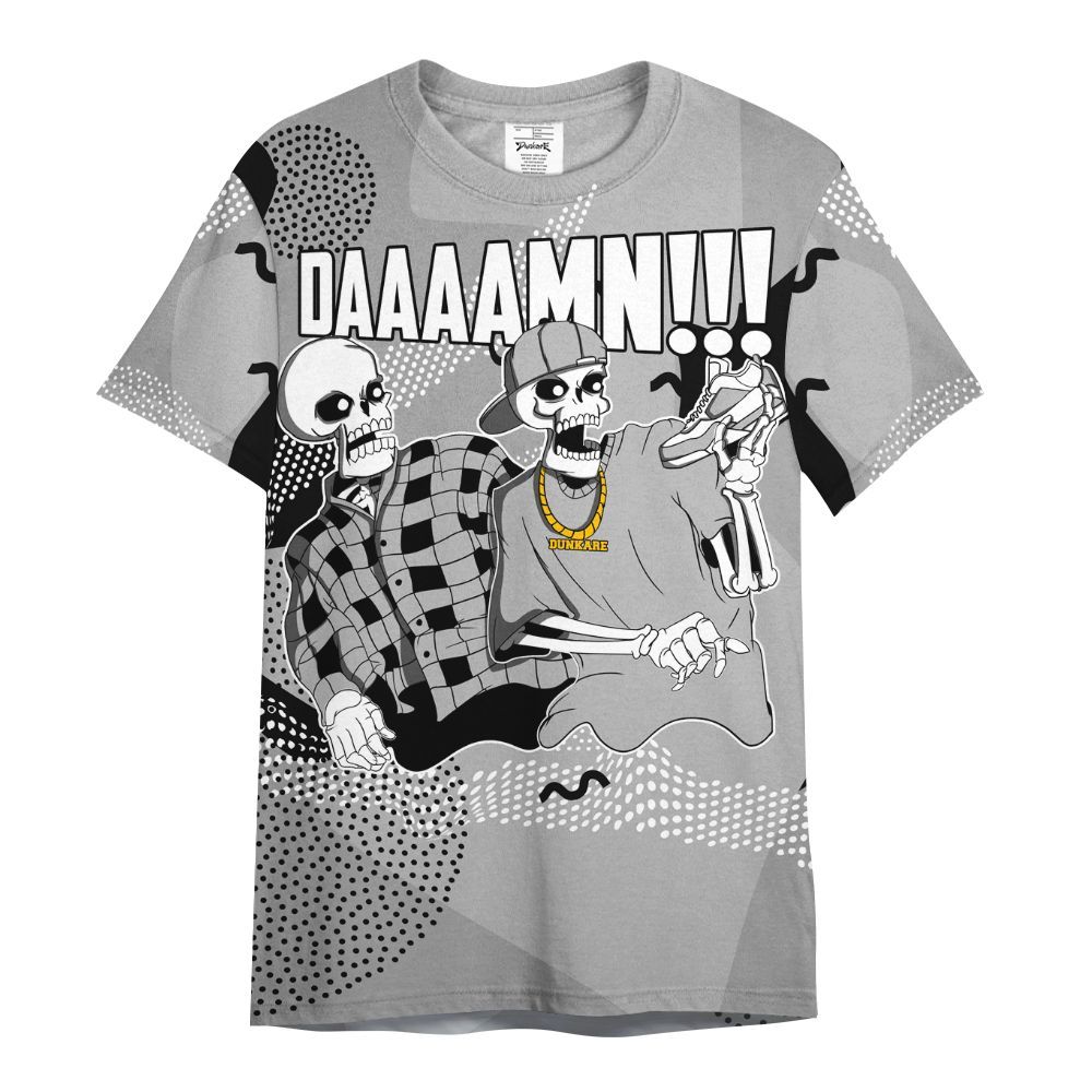 Shirt To Match Black Wolf Grey 12s - Graphic Meme Damnn All Over Print