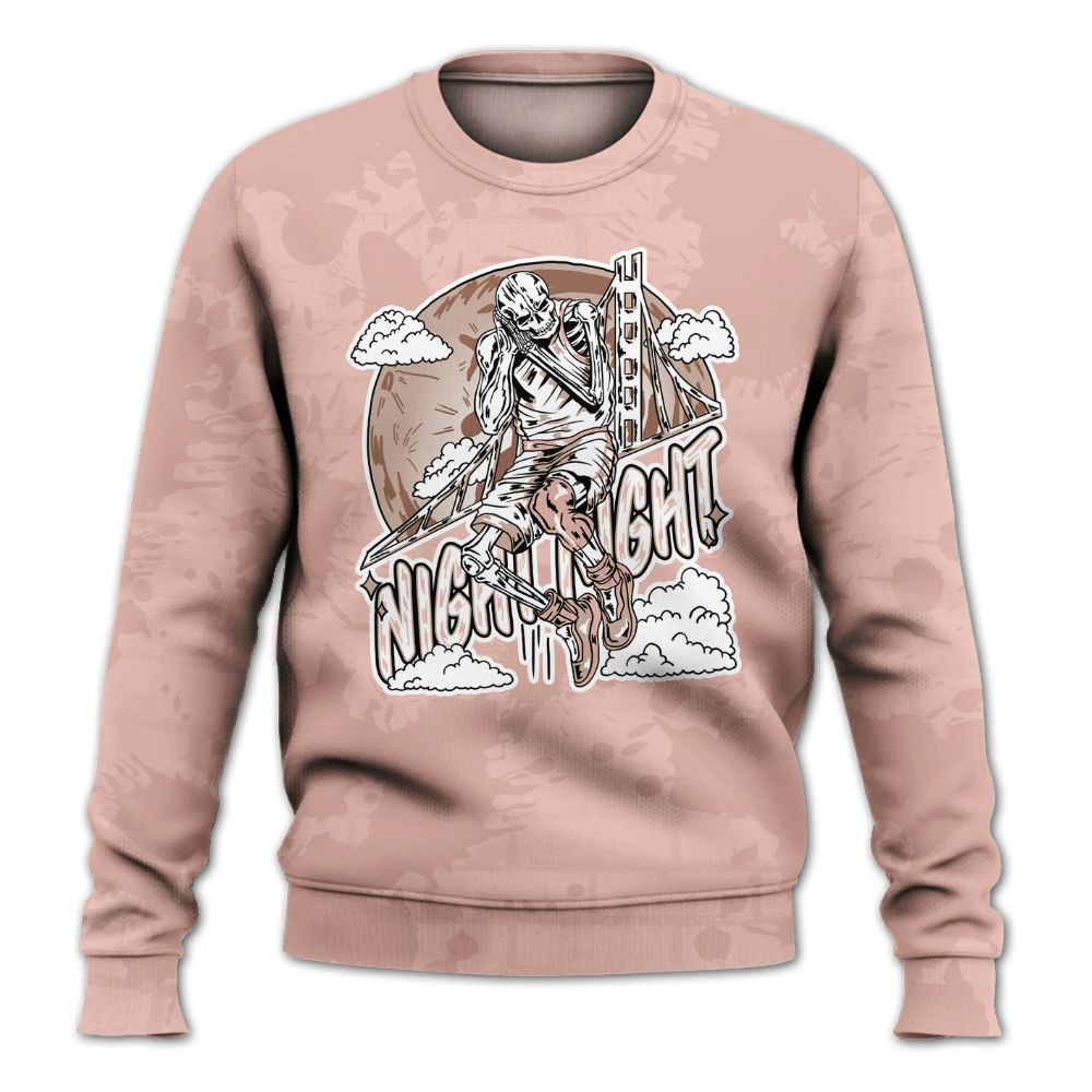 Sweatshirt To Match Dunk Low Pink Velvet - Seeya Skeleton Brick All Over Print