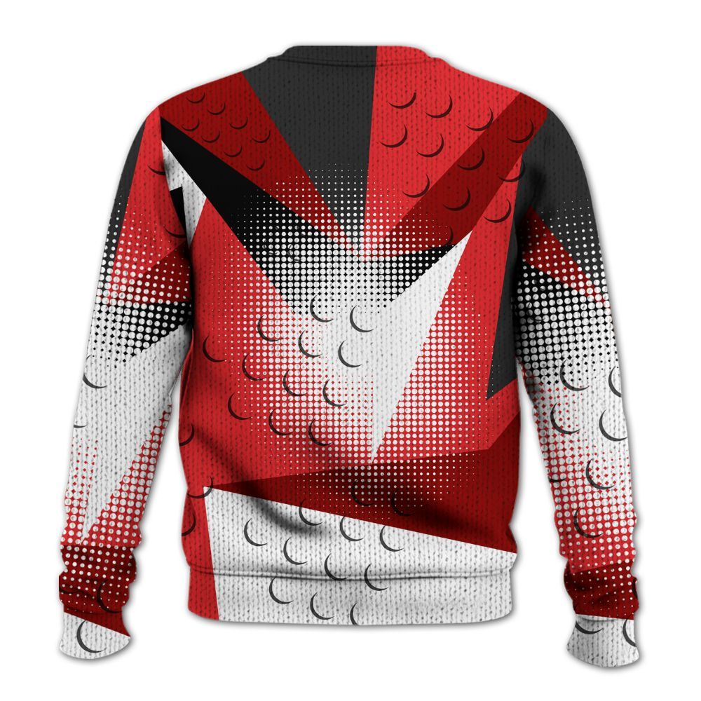 Knitted Sweater To Match Chile Red 9s - Poly Custom Name Number 23 5s