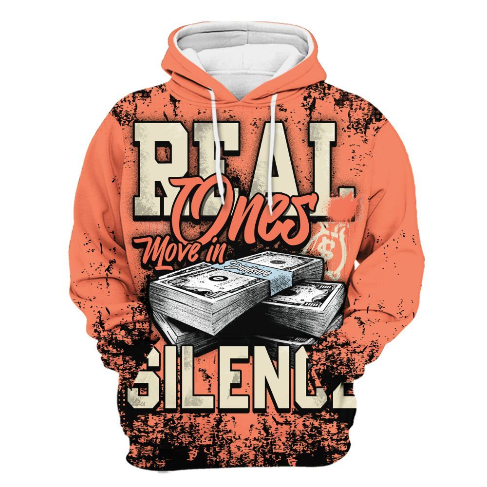 Hoodie To Match DJ Khaled Crimson Bliss 5s - Move In Silence Money Street Retro All Over Print