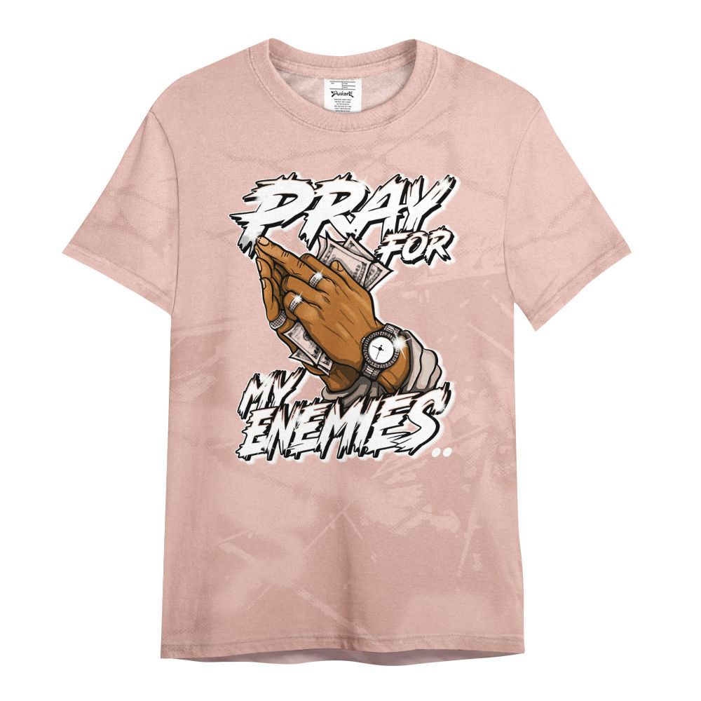 Shirt To Match Dunk Low Pink Velvet - Prayed For Enemies Graphic All Over Print