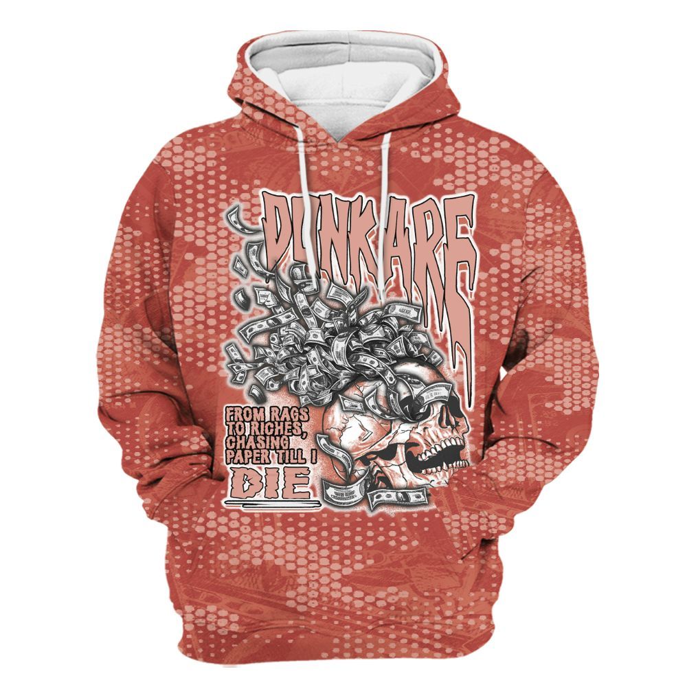 Hoodie To Match Dune Red 13s - From Rags To Riches All Over Print