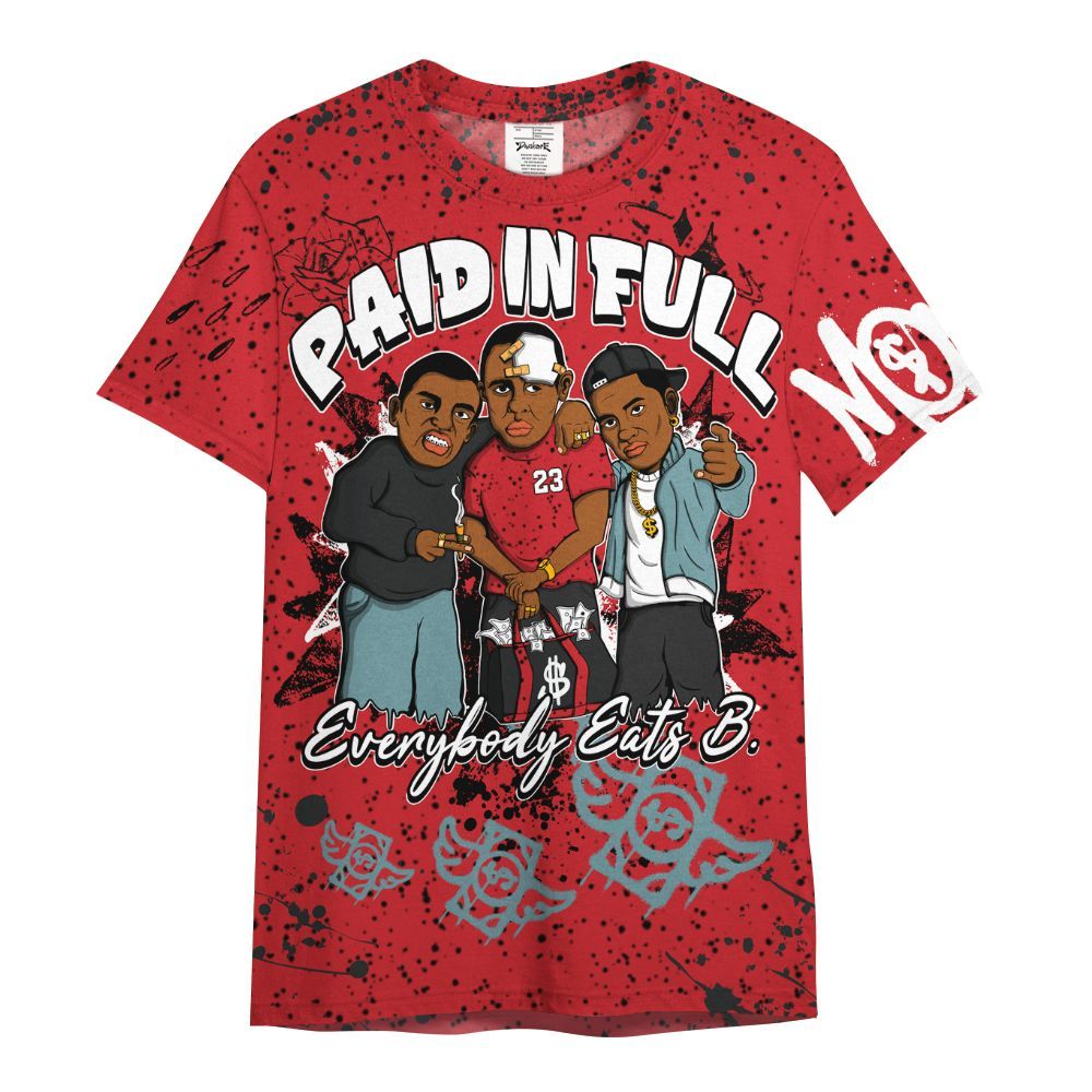 Shirt To Match Retro Halloween 5s - Everybody Paid In Full Crayon All Over Print
