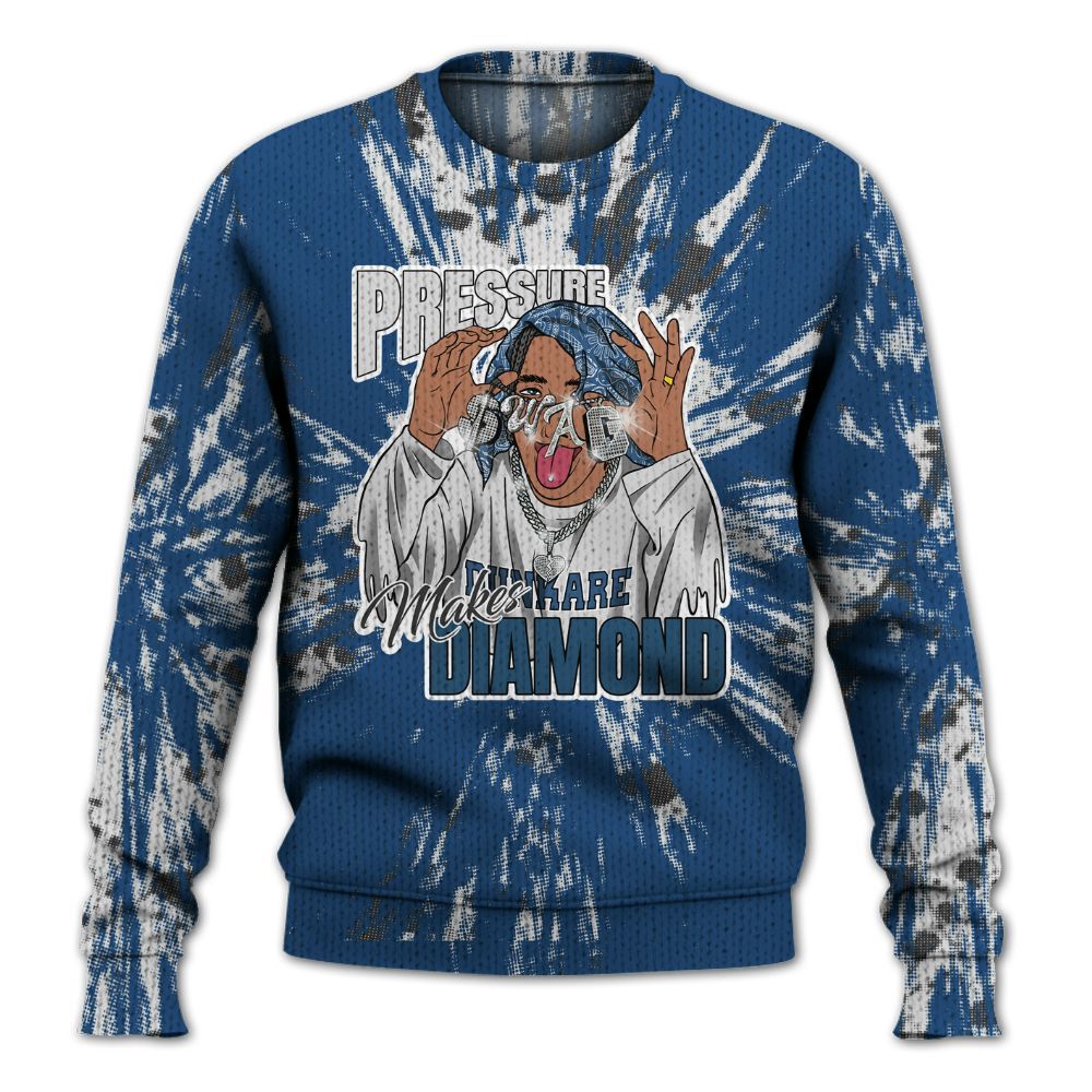 Knitted Sweater To Match High OG Midnight Navy 1s - Pressures Makes Knitted Sweater To Match Lux