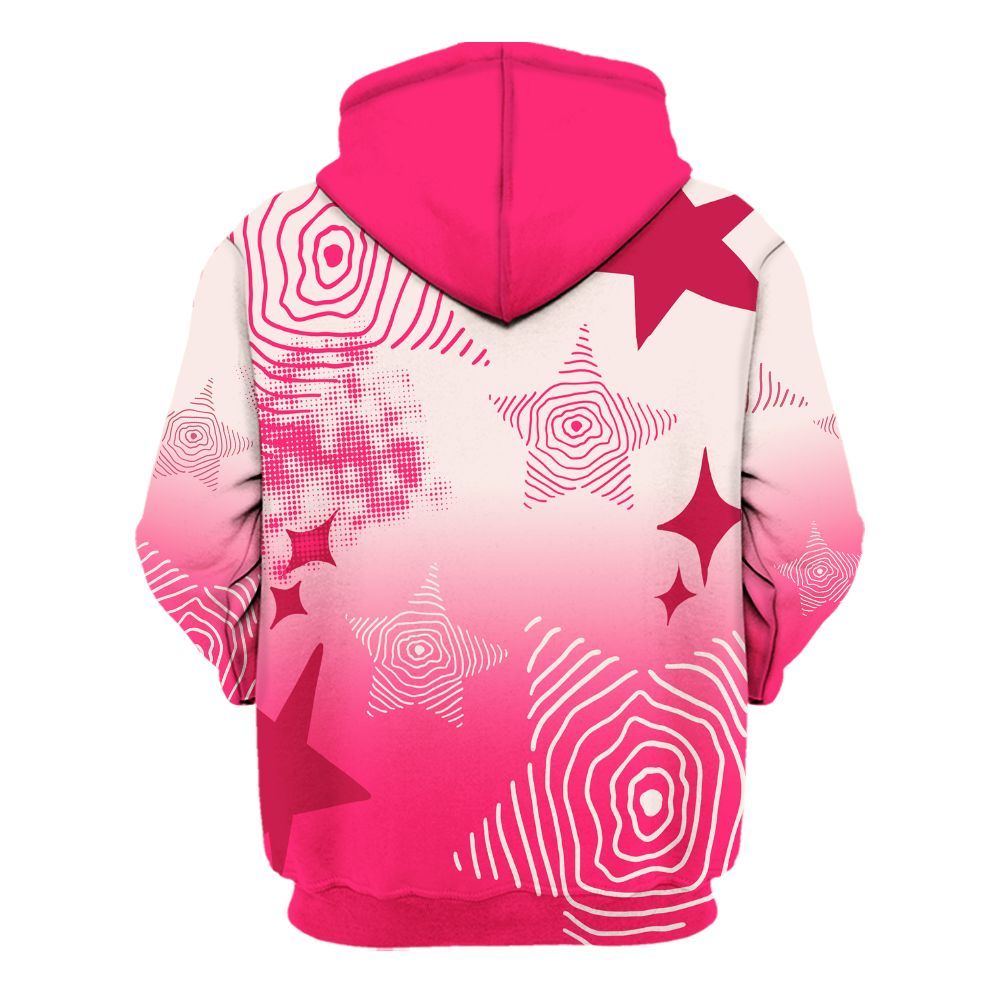 Hoodie To Match A'One Pink Aura - Sneakerz Girlz Unique Starz All Over Print