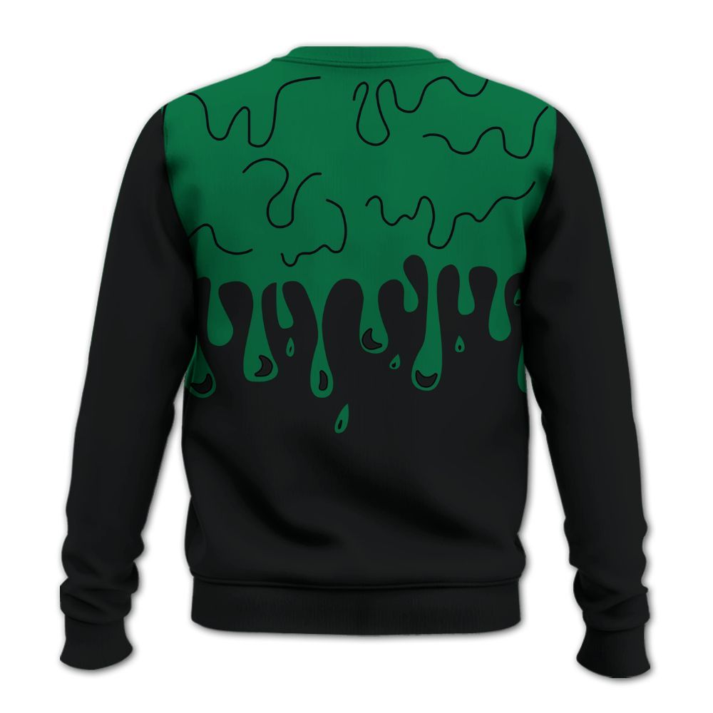 Sweatshirt To Match Pine Green 3s - Snake Trust No One Drip All Over Print