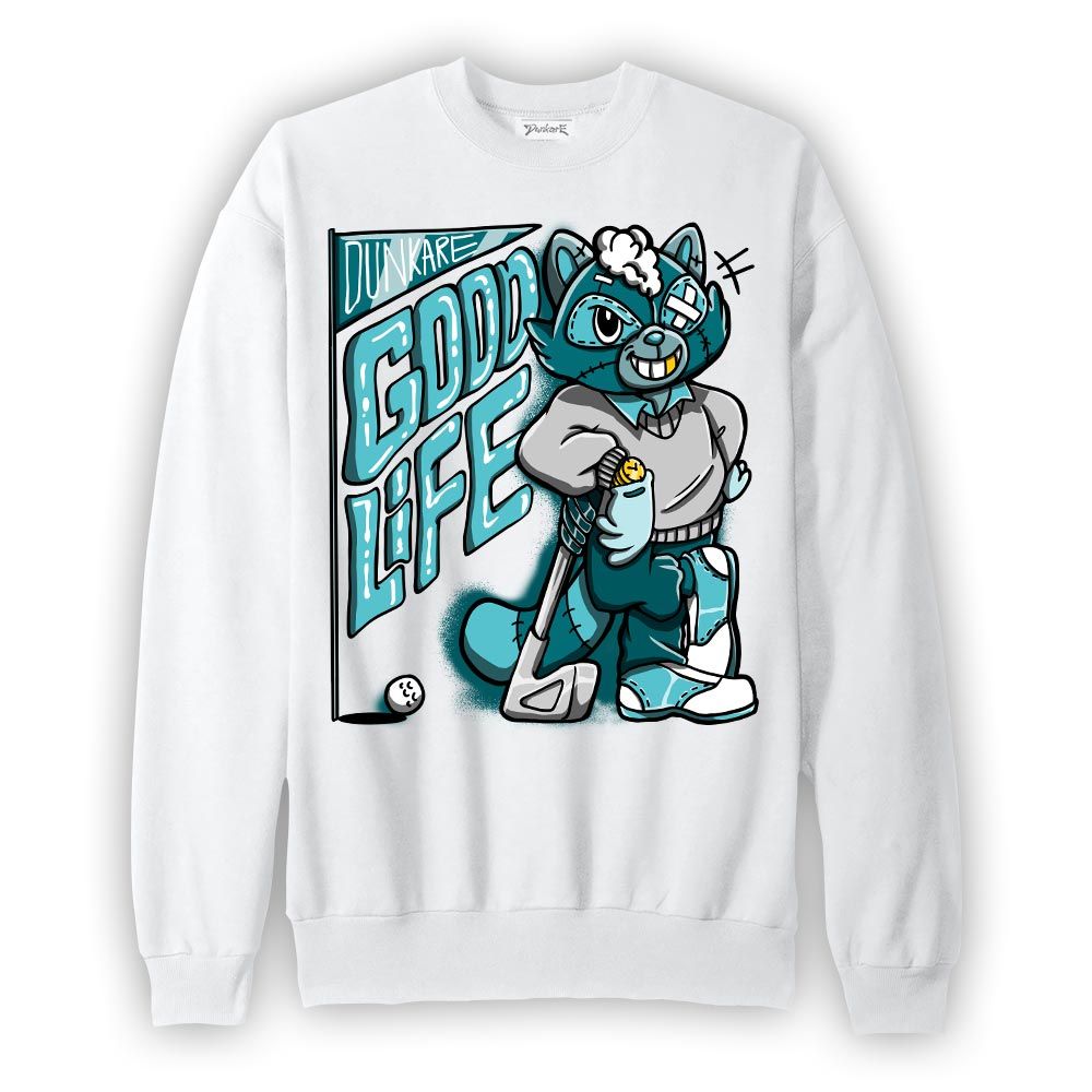 Sweatshirt To match Oxidized Green 4s Sweatshirt - Good Life Raccoon Graphic