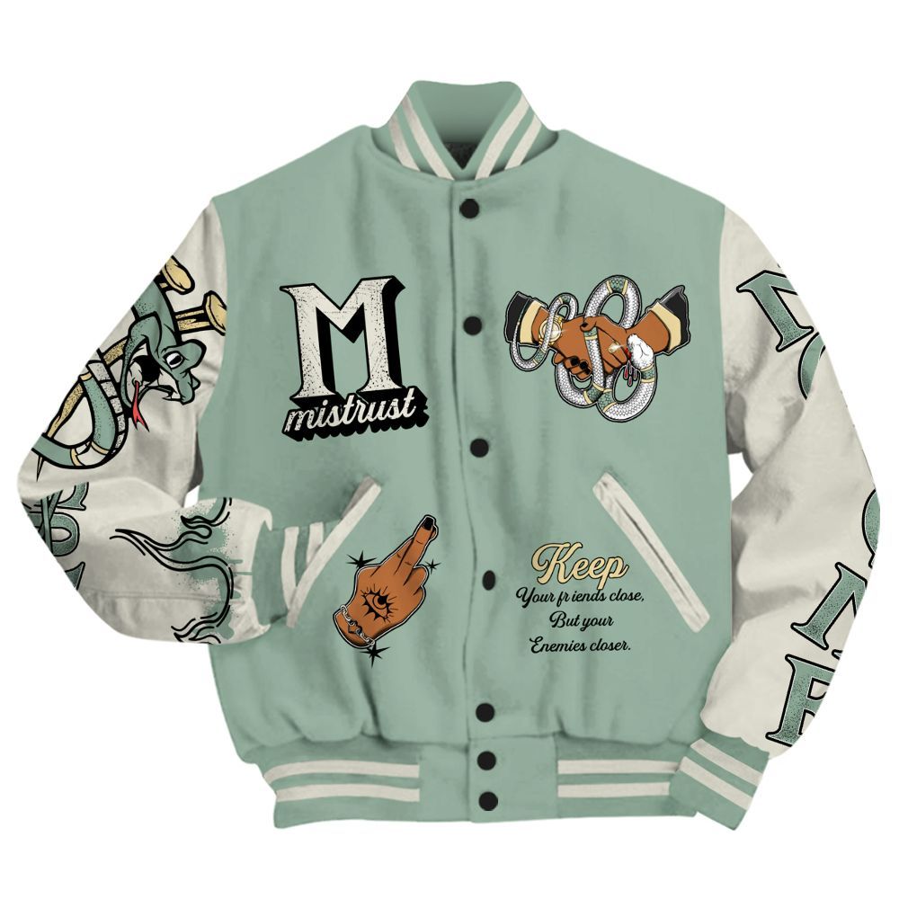 Varsity Jacket To Match Joins Year Of The Snake 5s - Trust No One Snake-Bite Street Style All Over Print
