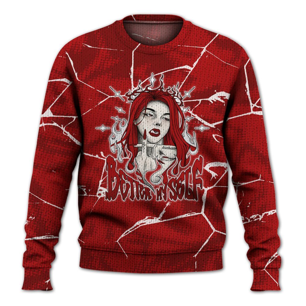 Knitted Sweater To Match Red Taxi 12s - My-Self Crack Unique