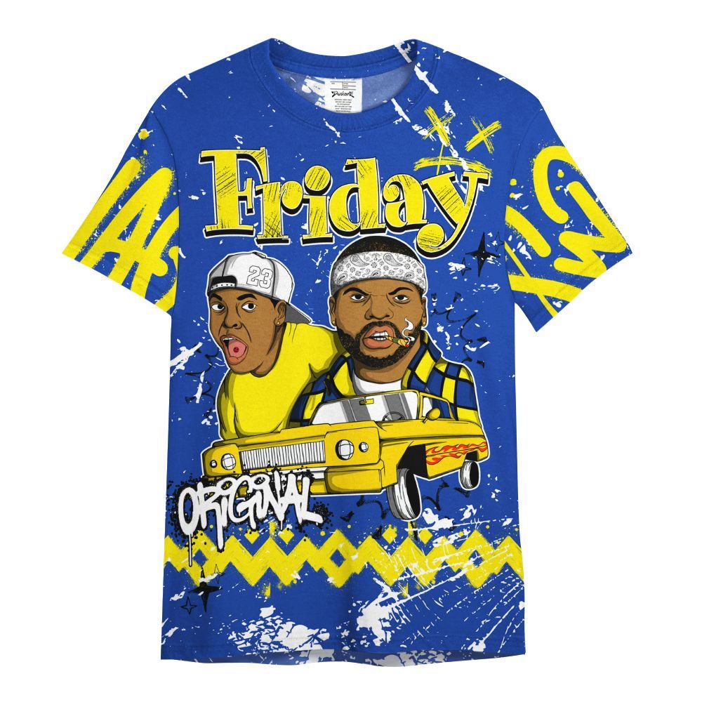 Shirt To Match Laney 14s - Friday Sneaker Crayon All Over Print