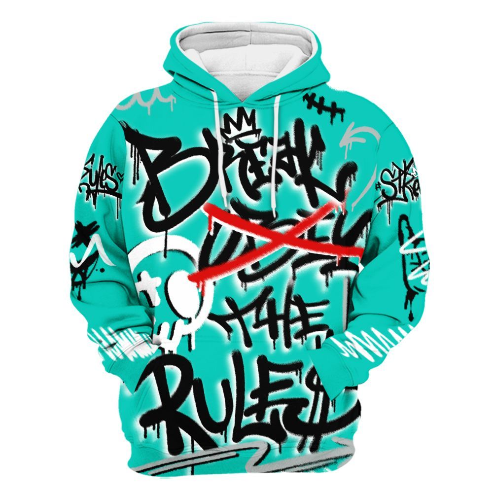 Hoodie To Match Air Max 95 Dark Tiffany - Break Rules Streetwear All Over Print