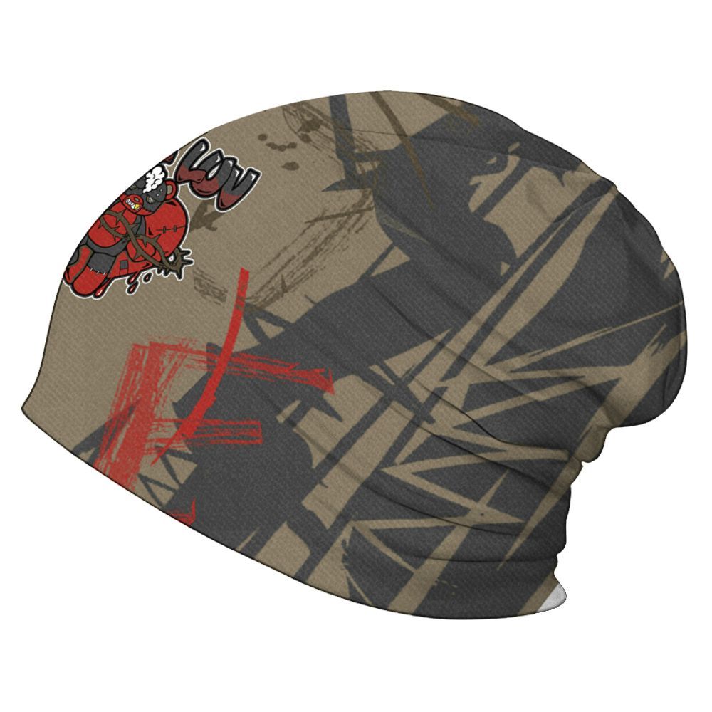 Beanie Hat To Match Olive 9s - False Romance Hugz Messyz Graphic