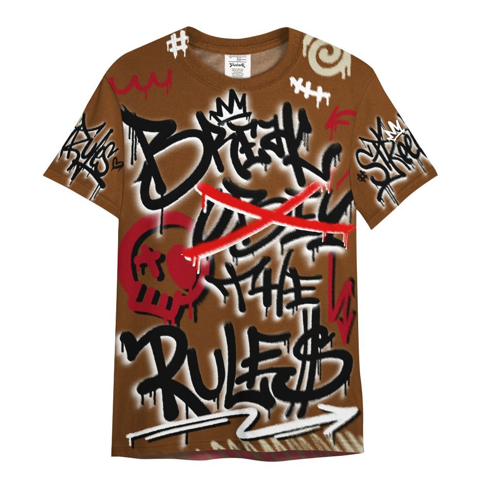 Shirt To Match Archaeo Brown 5s - Break Rules Streetwear All Over Print