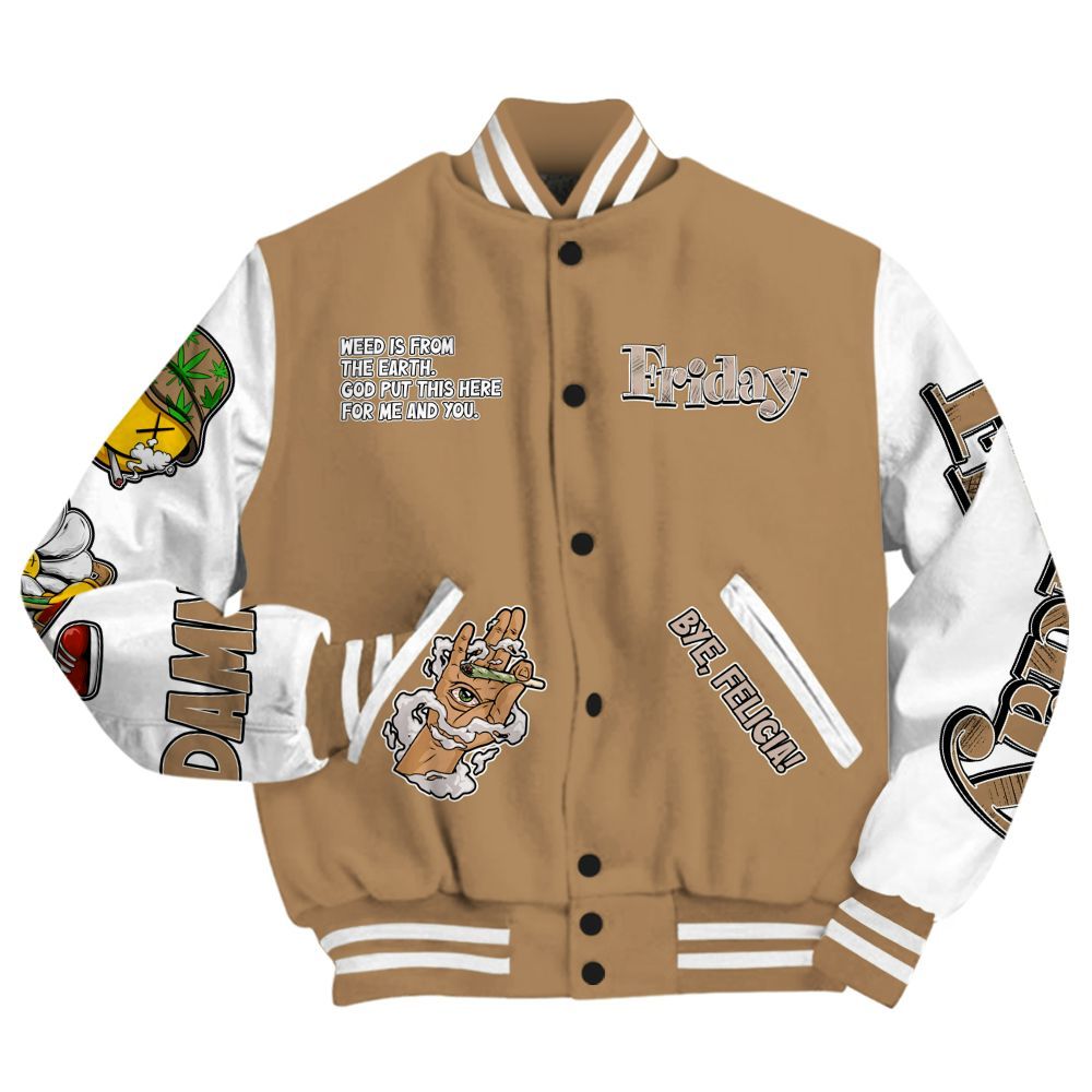 Varsity Jacket To Match Kobe 4 Gold Medal - Friday Sneaker Stress Style All Over Print