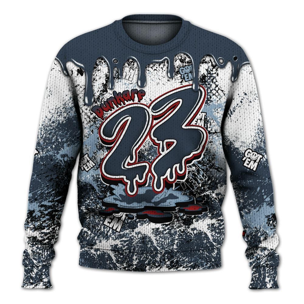 Knitted Sweater To Match Retro Olympic 6s - Dripping 23 Drip