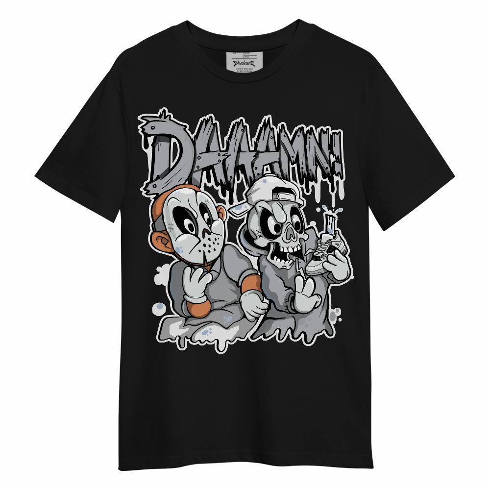 Shirt To Match Low OG Wolf Grey 1s - Damn Shoe Graphic Unisex Shirt