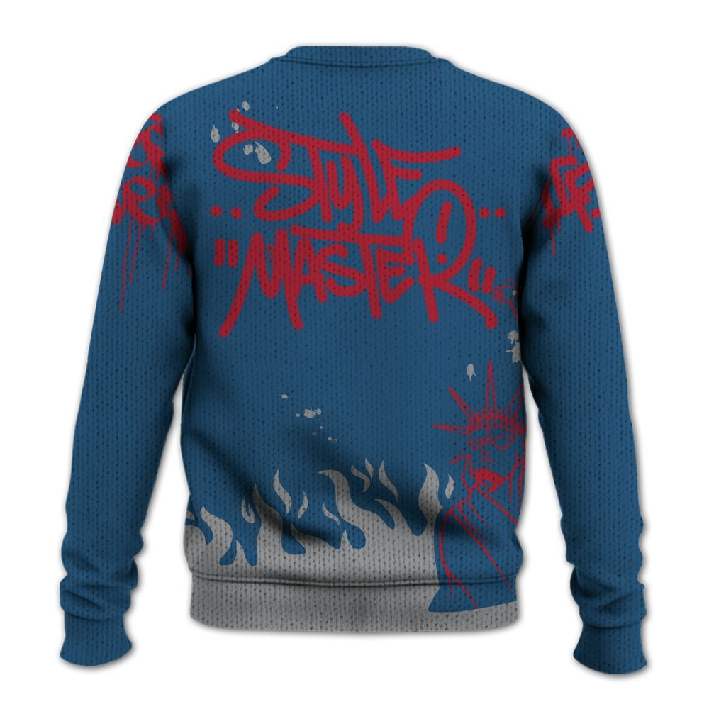 Knitted Sweater To Match Rare Air 3s - Graphic Fck Around Find Out