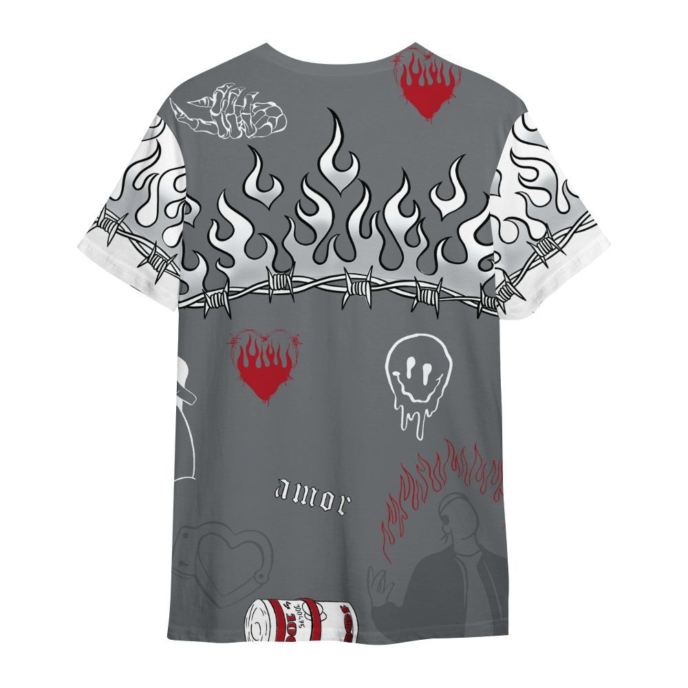 Shirt To Match Retro Fire Red 9s - Snake Trust No One All Over Print