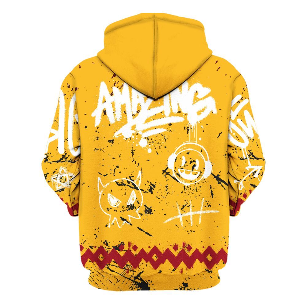 Hoodie To Match White Taxi 12s Shirt, Friday Sneaker Crayon All Over Print