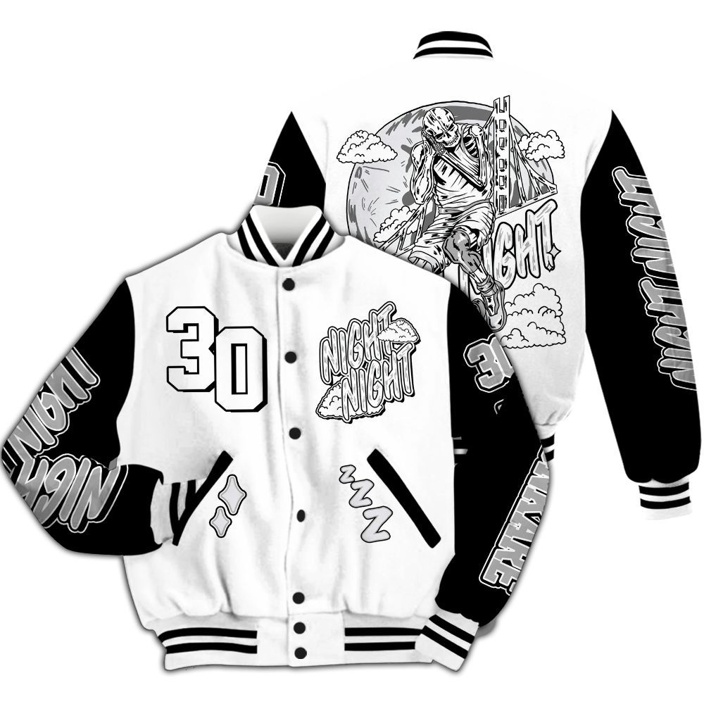 Varsity Jacket To Match Kobe 9 EM Protro Halo - Seeya Skeleton All Over Print