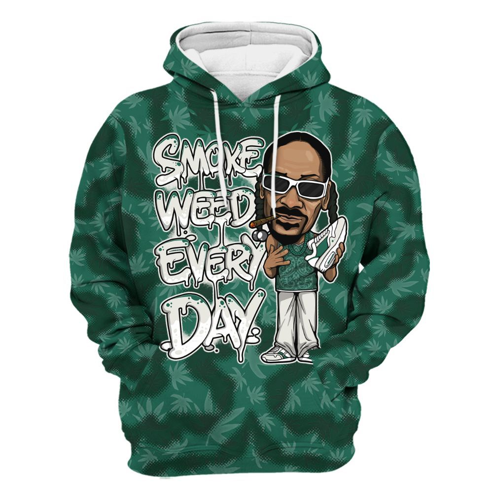 Hoodie To Match Oxidized Green 4s - Smoking Every Day Graphic Weeding Art All Over Print