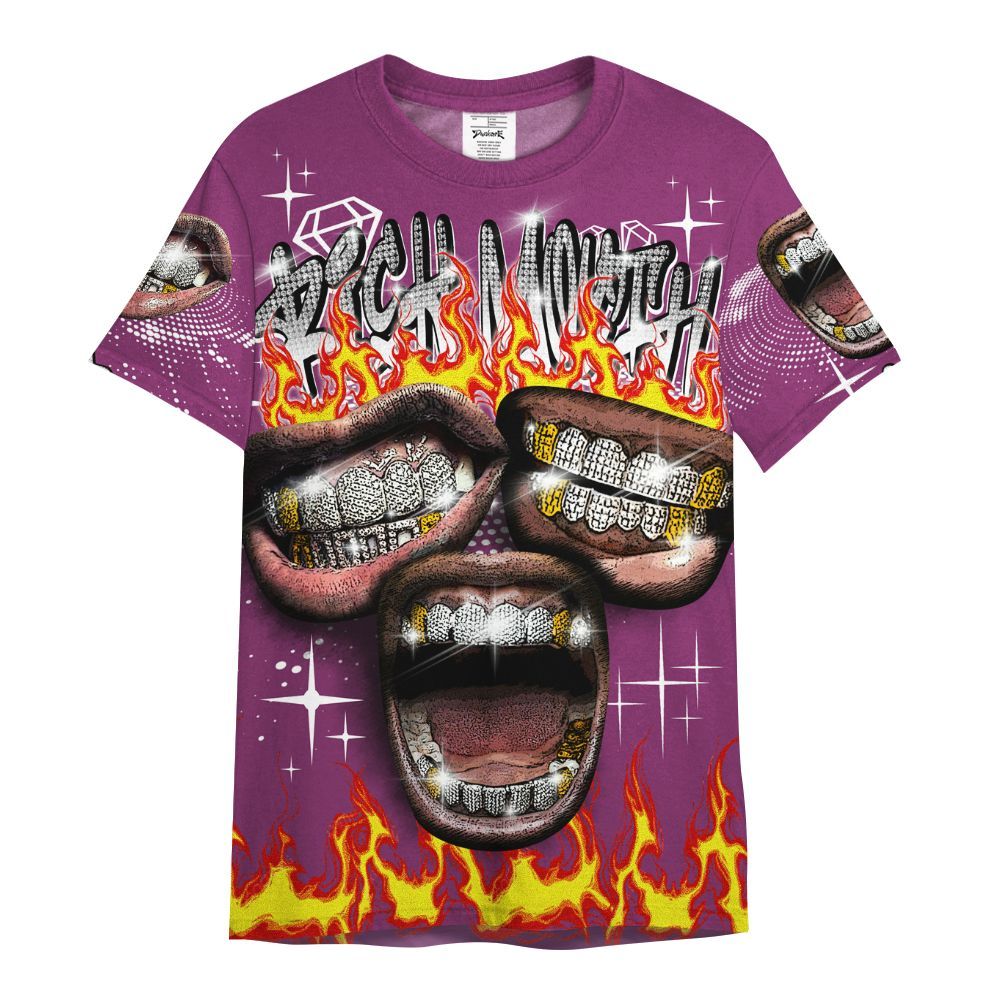 Shirt To Match Air Max Sunder Gore Tex Bold Berry - Rich Mouth Fire Rap Retro 90s All Over Print