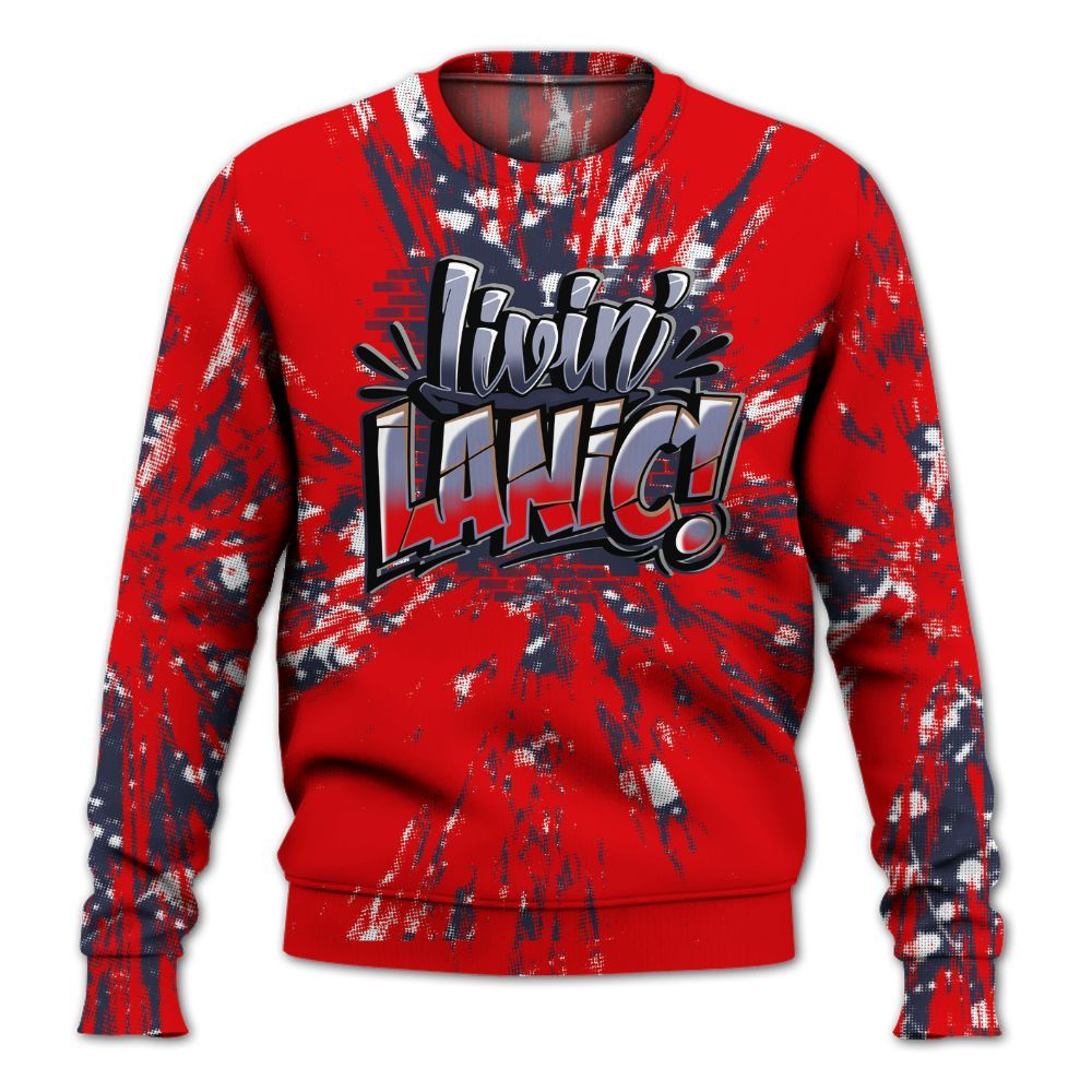 Sweatshirt To Match Low OG Howard Bison 1s - Living Large Graphic Luxury All Over Print