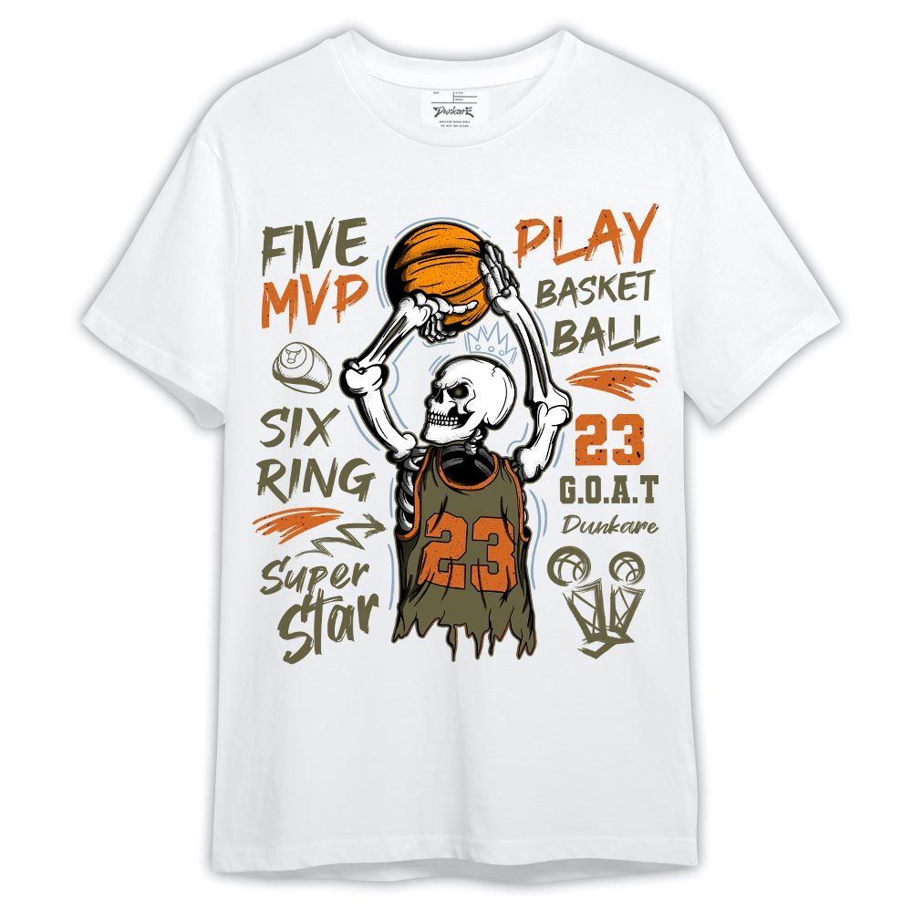 Shirt To Match Olive 5s - 23 G.O.A.T Skeleton Shirt Outfit