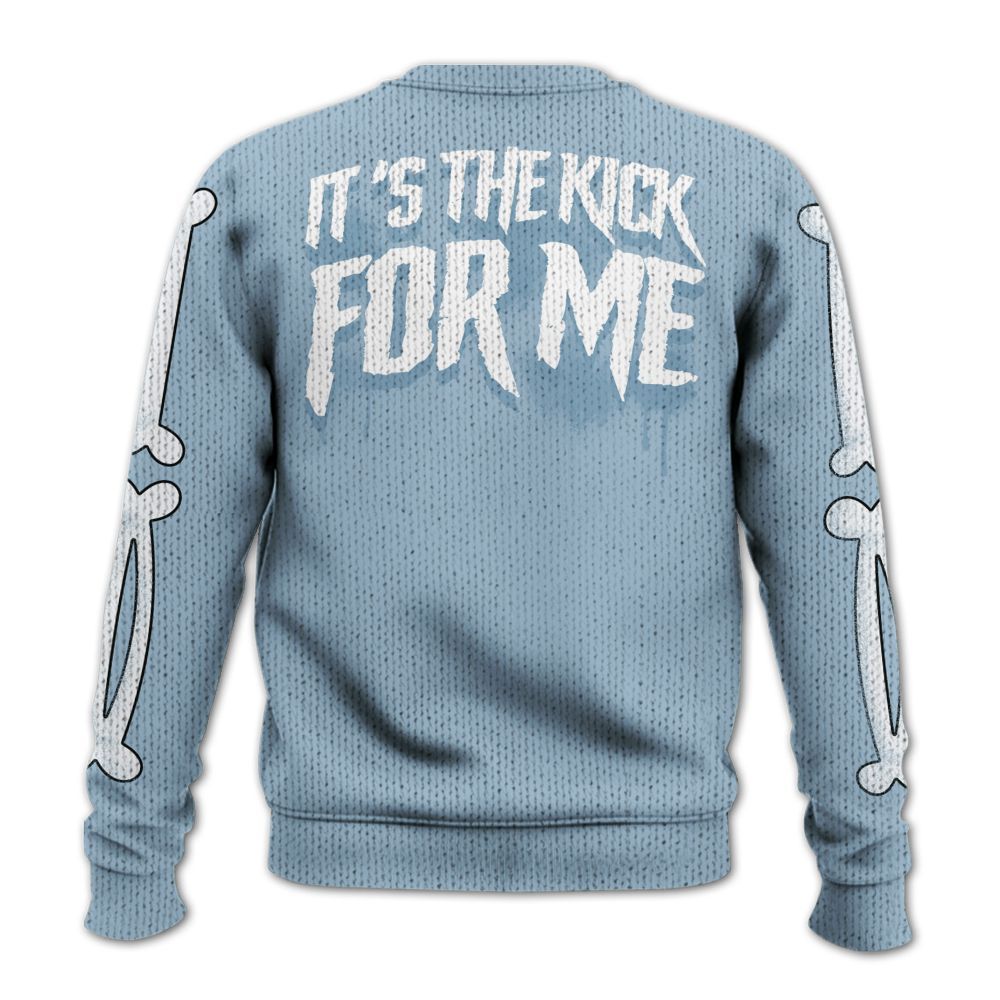 Knitted Sweater To Match Mid Ice Blue 1s - It's The Kick For Me