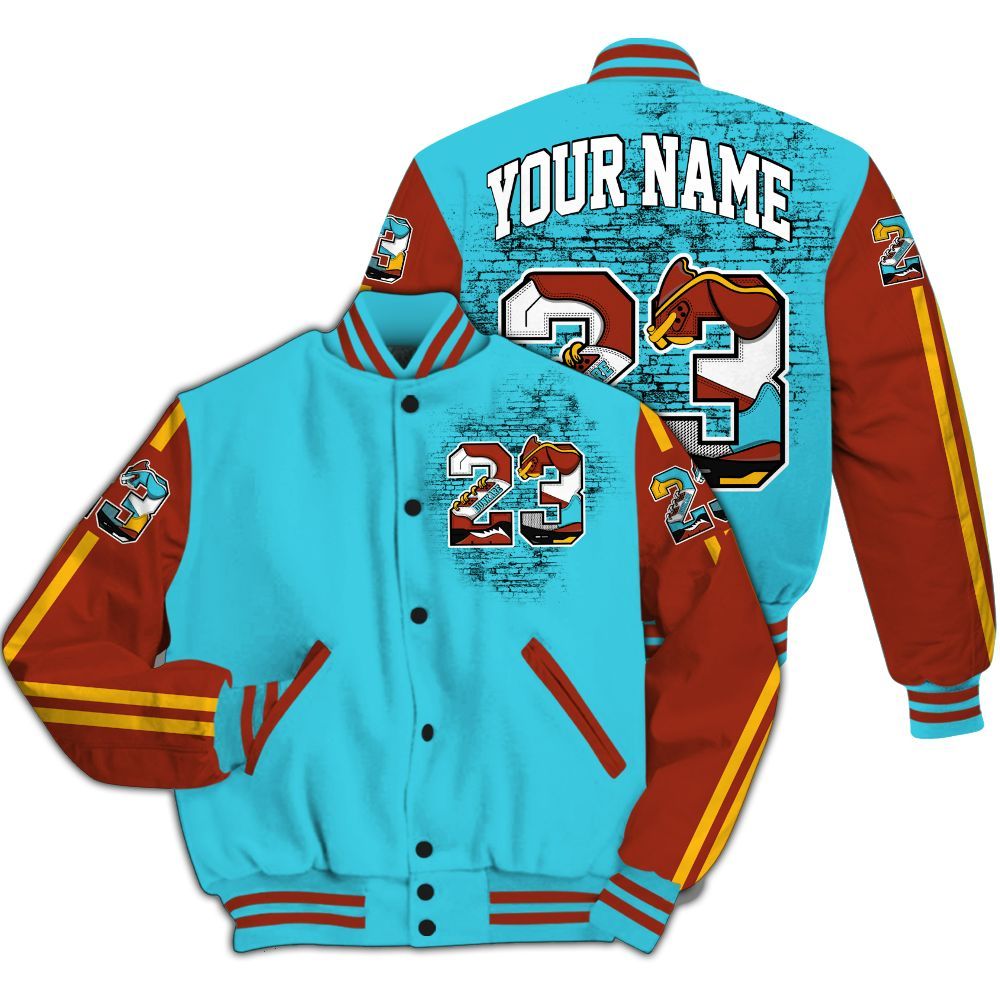 Varsity Jacket To Match SB Dunk Di'Orr Greenwood - Custom Name Number 23 5s All Over Print