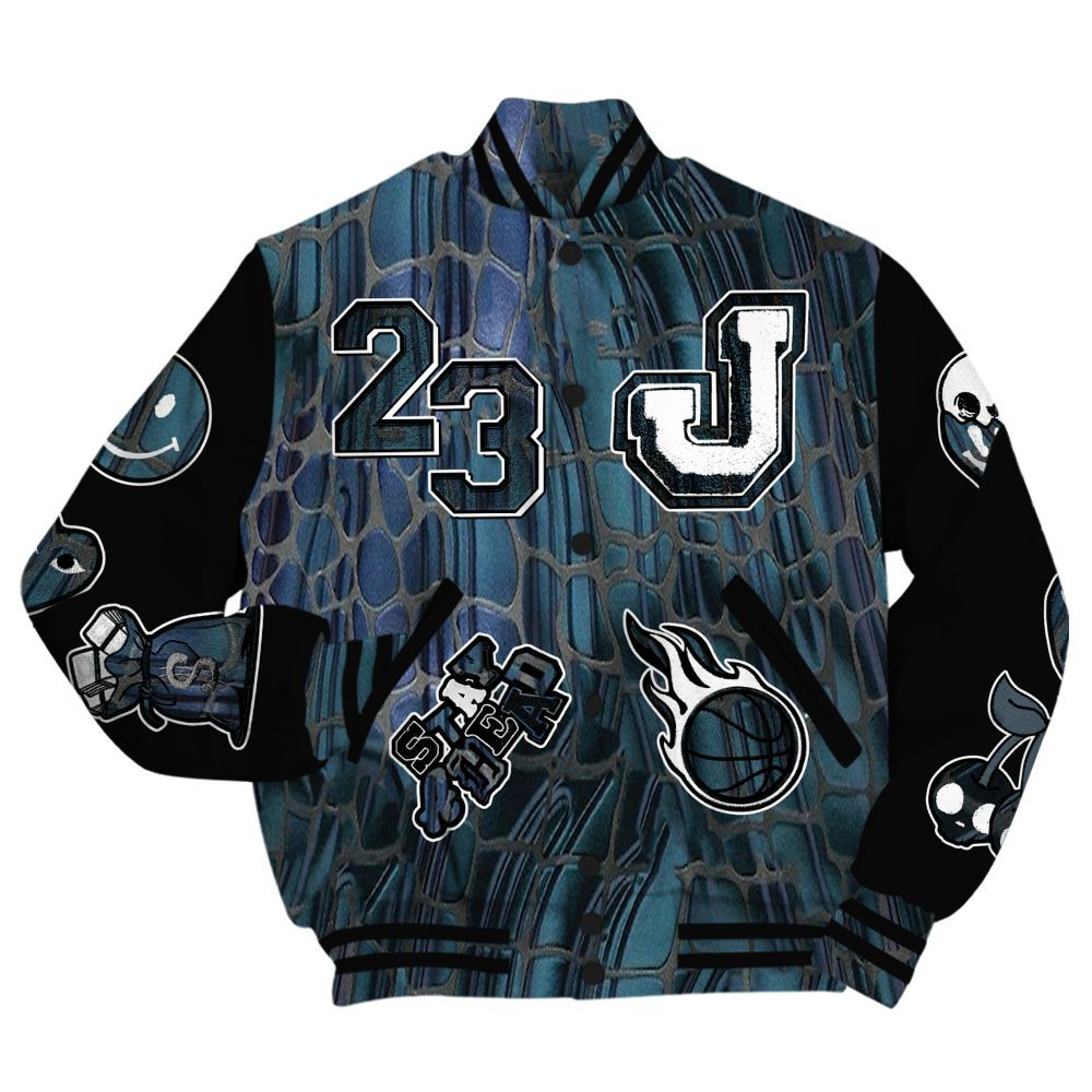 Varsity Jacket To Match Air Foamposite Kazuya Mishima - Hustles Money Number 23 All Over Print