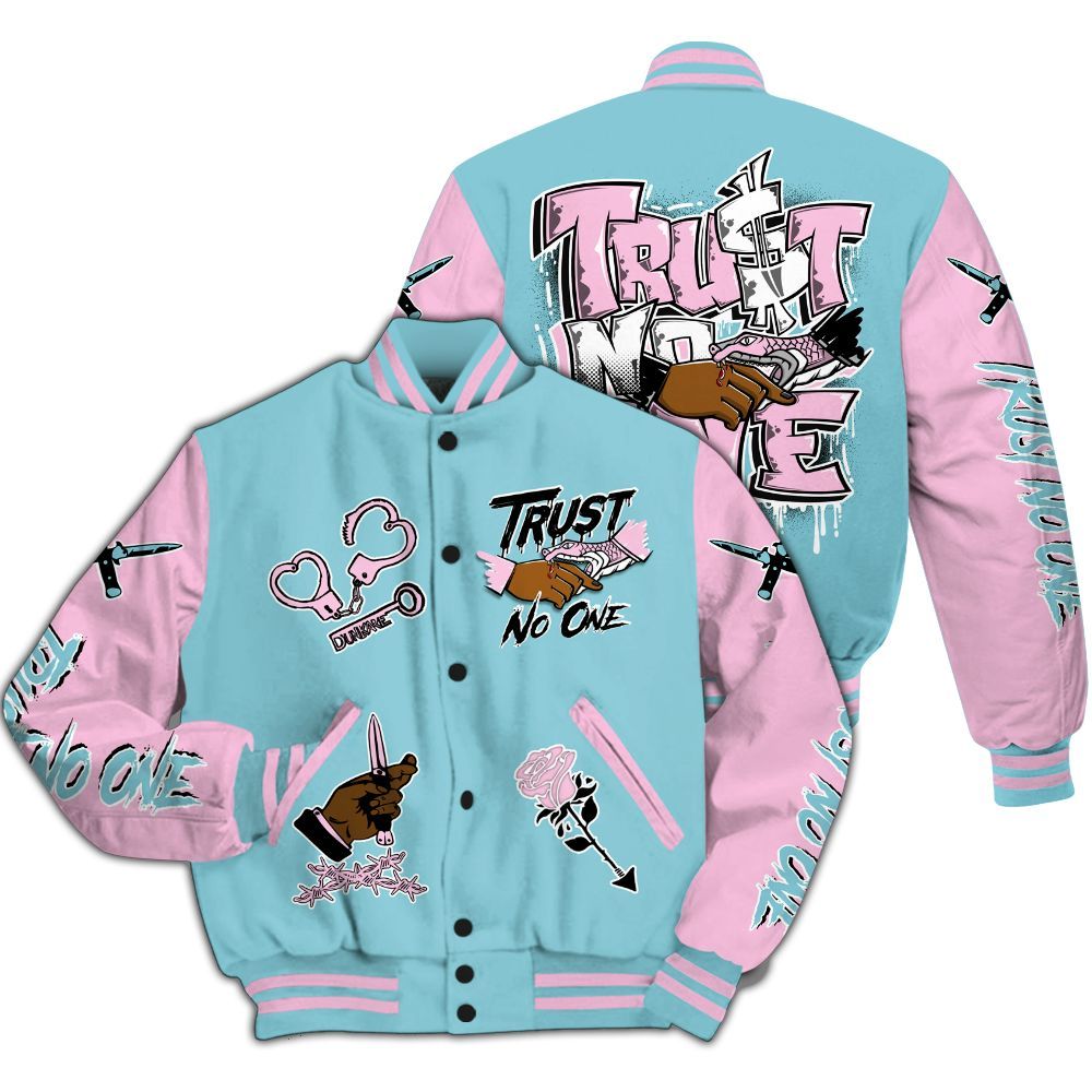 Varsity Jacket To Match SB Dunk Low Visty - Trust No One Dripping All Over Print