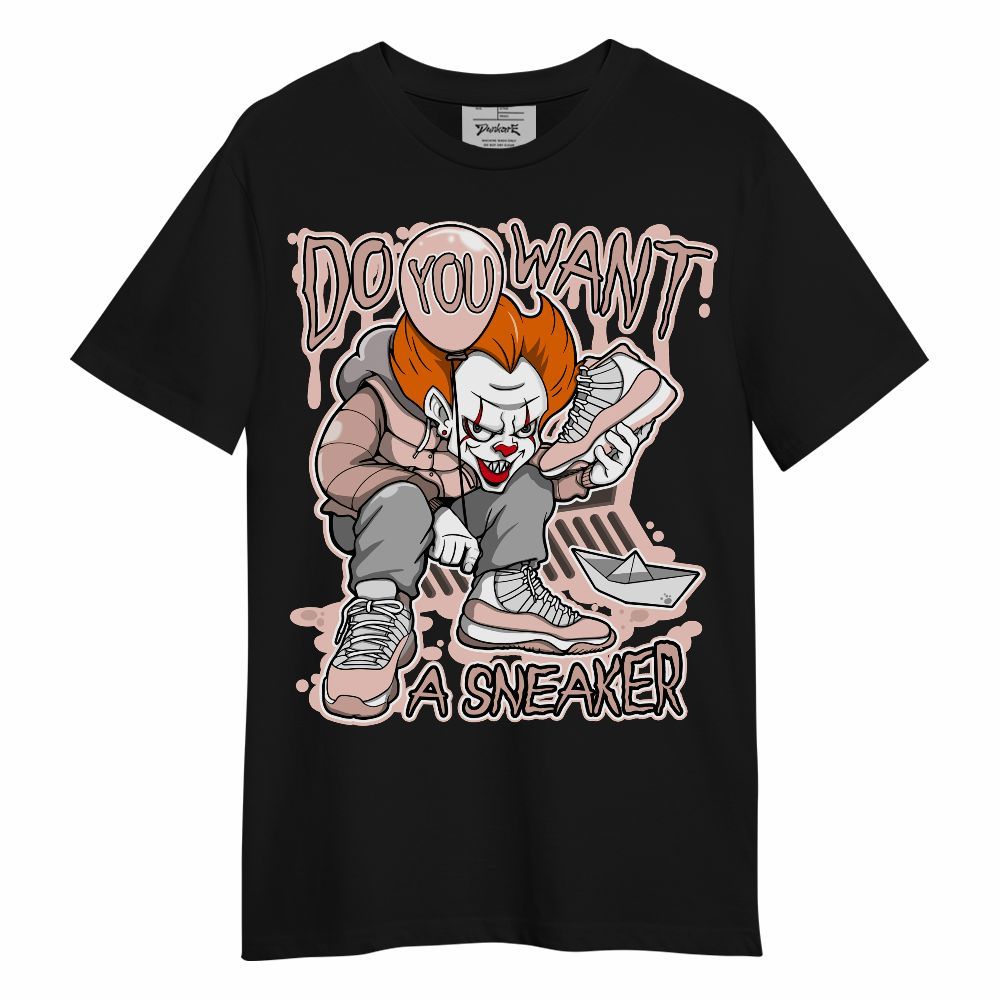Shirt To Match Low Legend Pink 11s - Clown Scary Sneakers Halloween Graphic Unisex Shirt